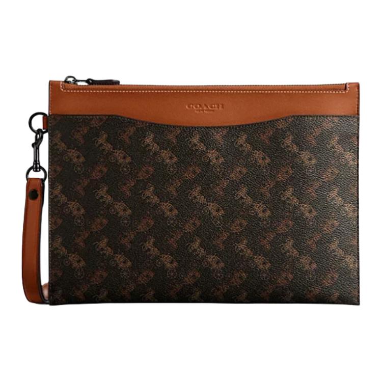 

Мужская сумка-туба Hitch Coated Canvas Truffle COACH