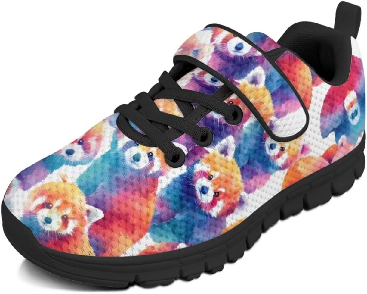 

Детские кроссовки Highland Cattle and Cactus для девочек, сетчатые, с одним ремешком, противоскользящие, для школы, спорта, бега Pointodoor, красный