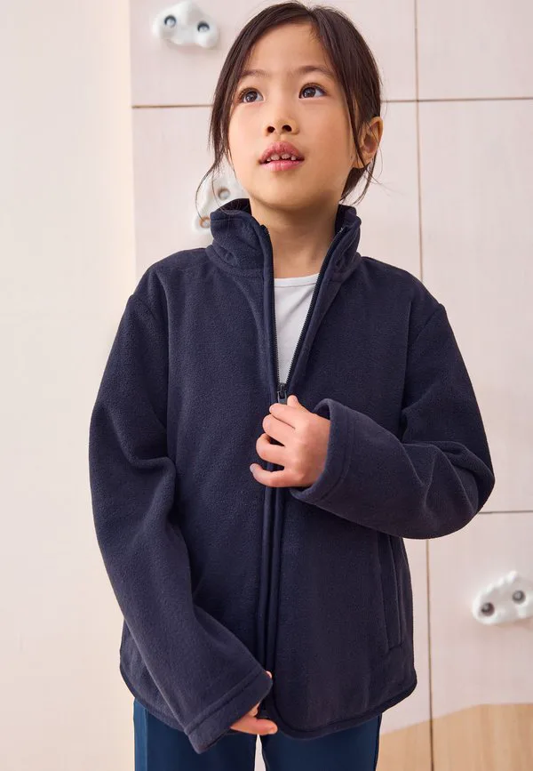 Куртка из флиса стандартного кроя на молнии с карманами Next, Navy Blue — фото 3