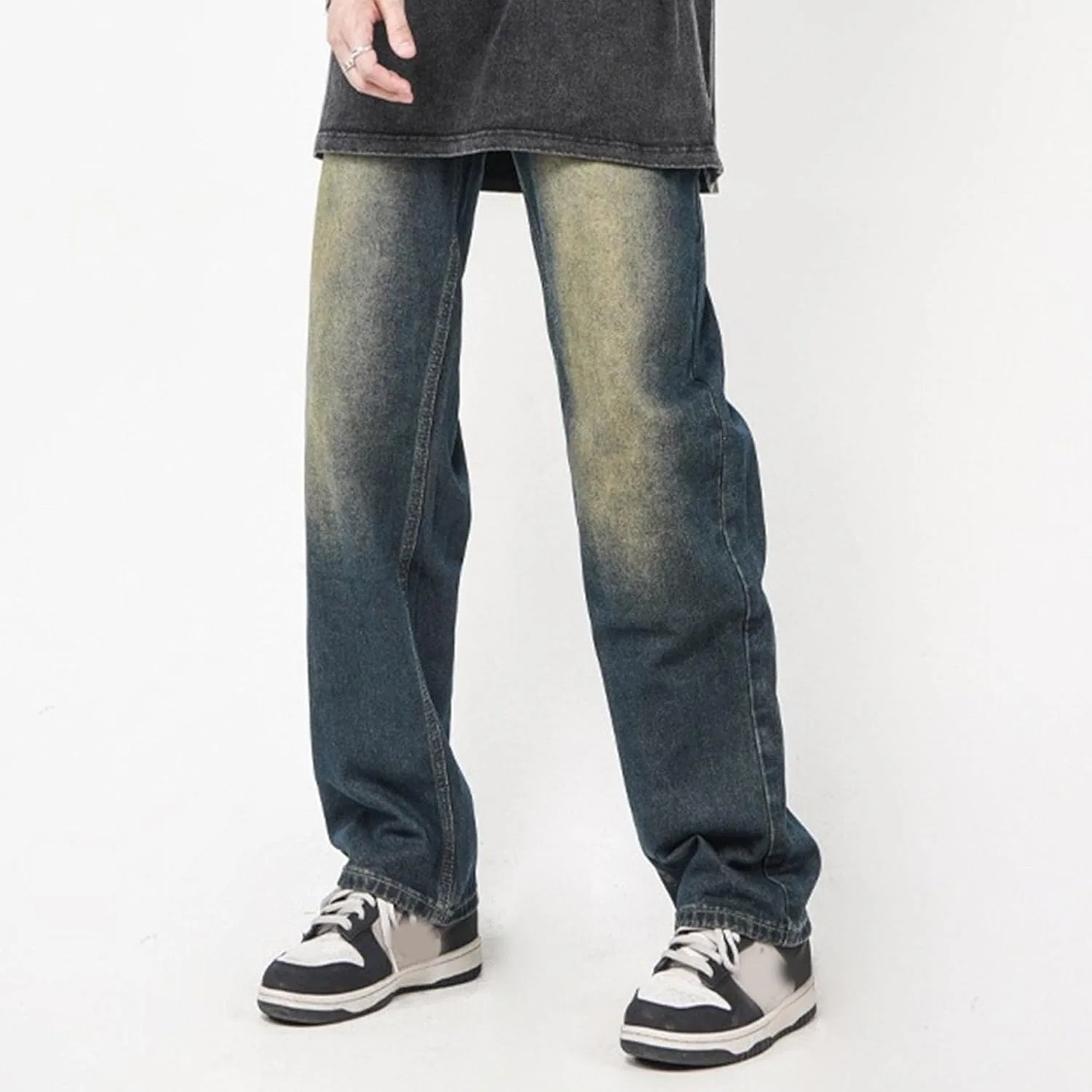 Джинсы свободные Baggy Loose Jeans, синие — фото 3