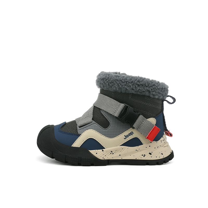 

Детские ботинки Navy Blue/Glacier Grey Kids' Jeep, Marine Blue/Glacier Gray из плотного хлопка