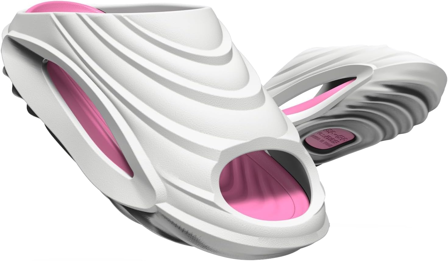 

Шлепанцы Cloud Slides для мужчин и женщин, быстросохнущие тапочки, легкие нескользящие сандалии, обувь для кемпинга и активного отдыха Yassia, белый/розовый