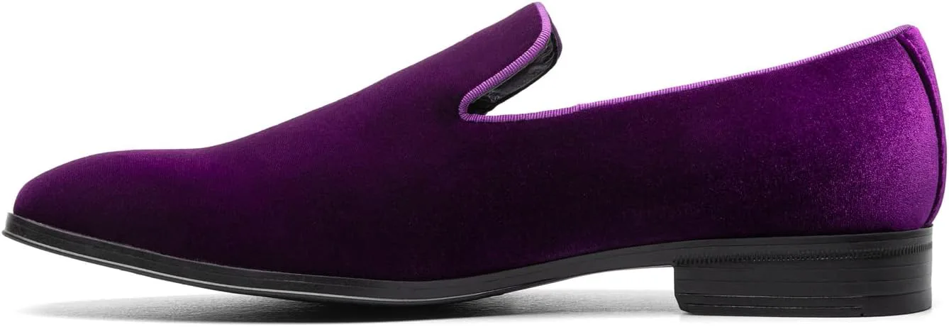 

Мужские лоферы Stacy Adams Savian из велюра без шнурков, фиолетовый