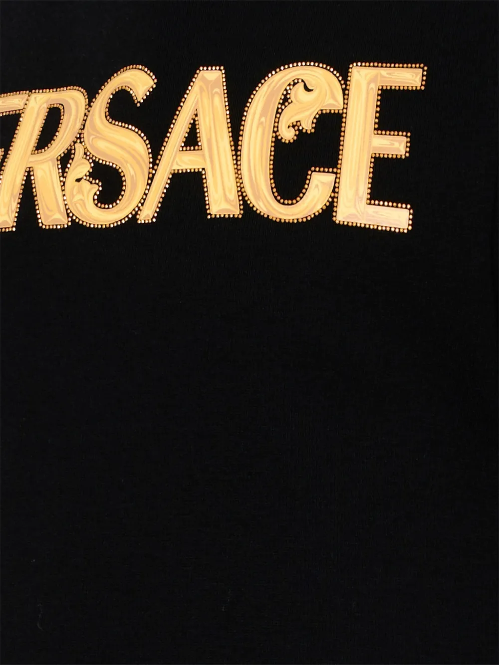 Платье на пуговицах с логотипом Versace Kids, черный — фото 3