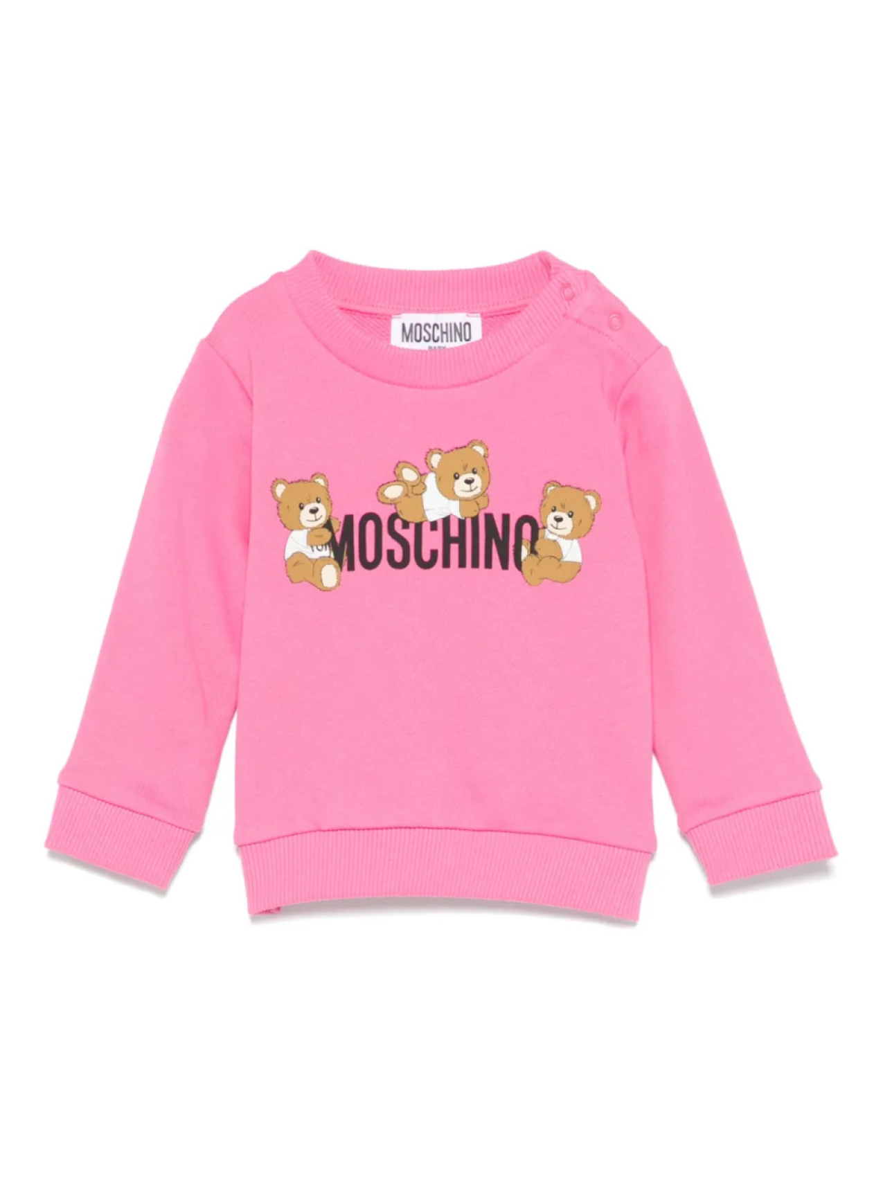 

Moschino Kids толстовка с принтом Teddy Bear, розовый