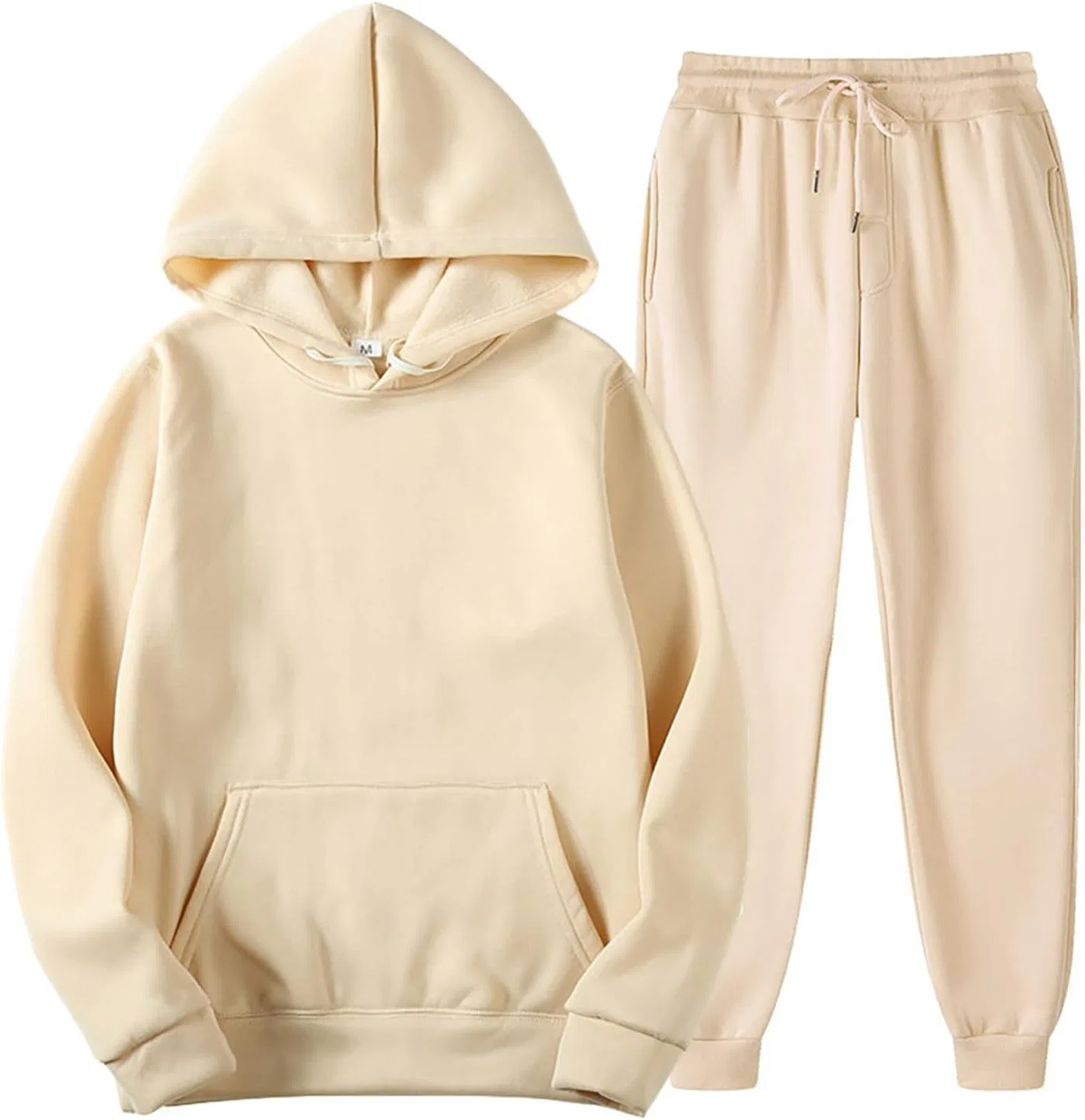 Спортивный костюм из 2 предметов, оверсайз, худи и джоггеры, Khaki #2