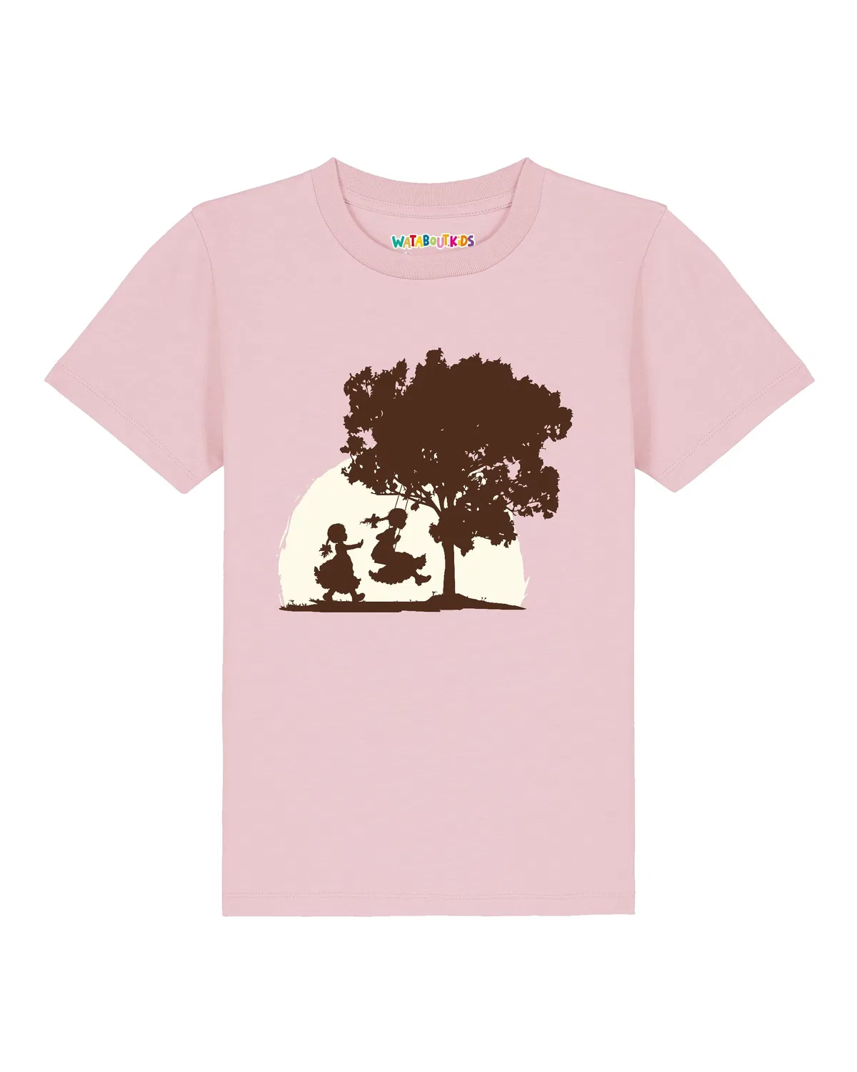 Футболка из органического хлопка Wat? Apparel, розовая — фото 2