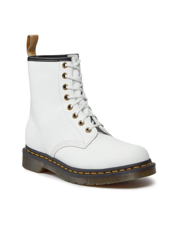 Ботинки высокие Dr. Martens на шнуровке, белый