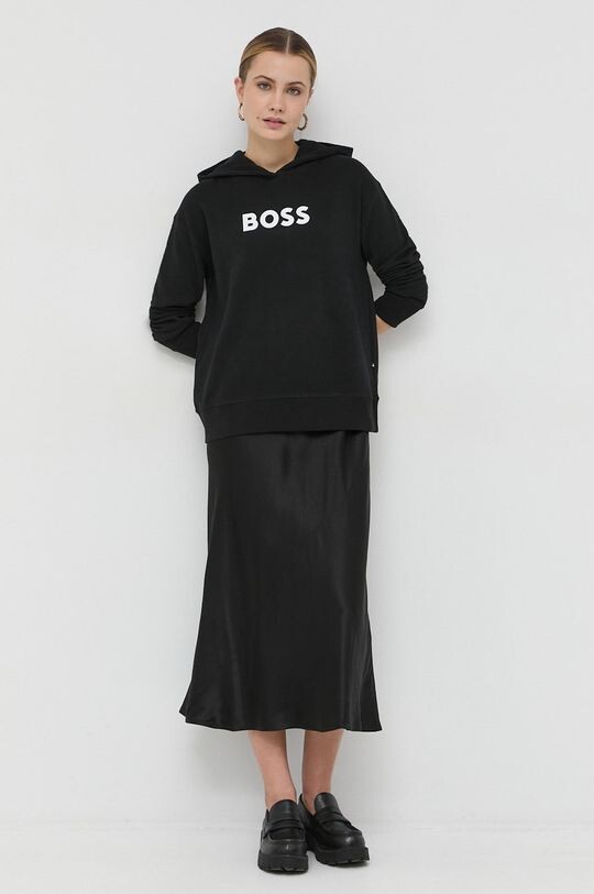 

Хлопковая толстовка Boss, черный