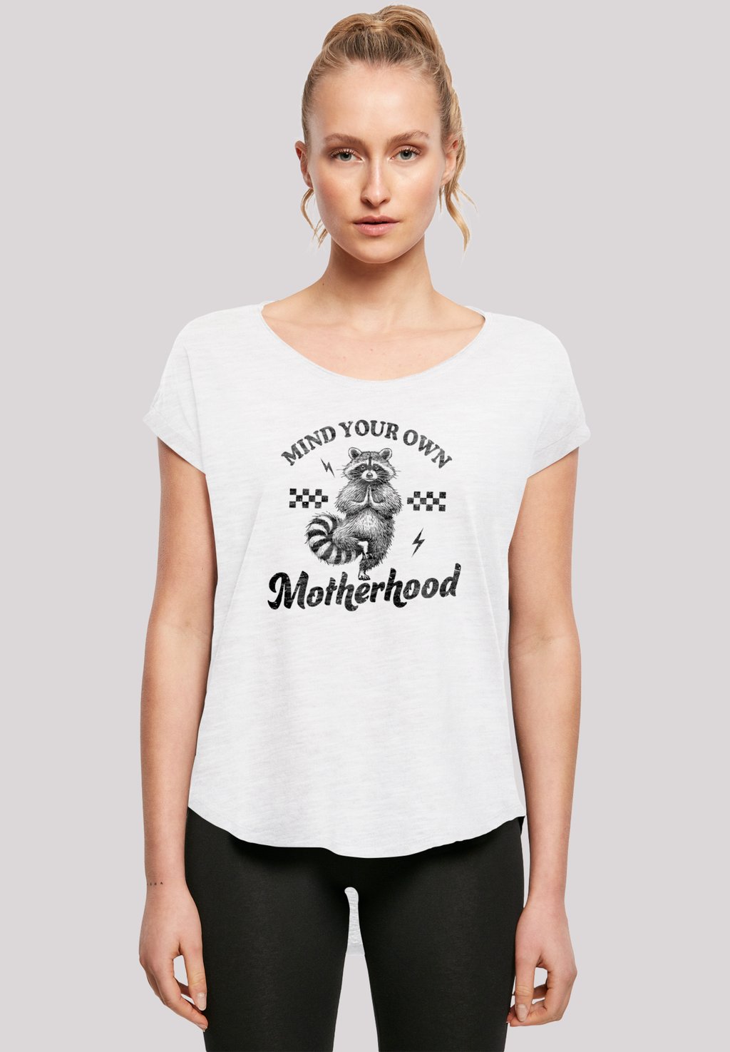

Футболка с принтом MUTTERTAG MAMA GESCHENK F4NT4STIC, белый