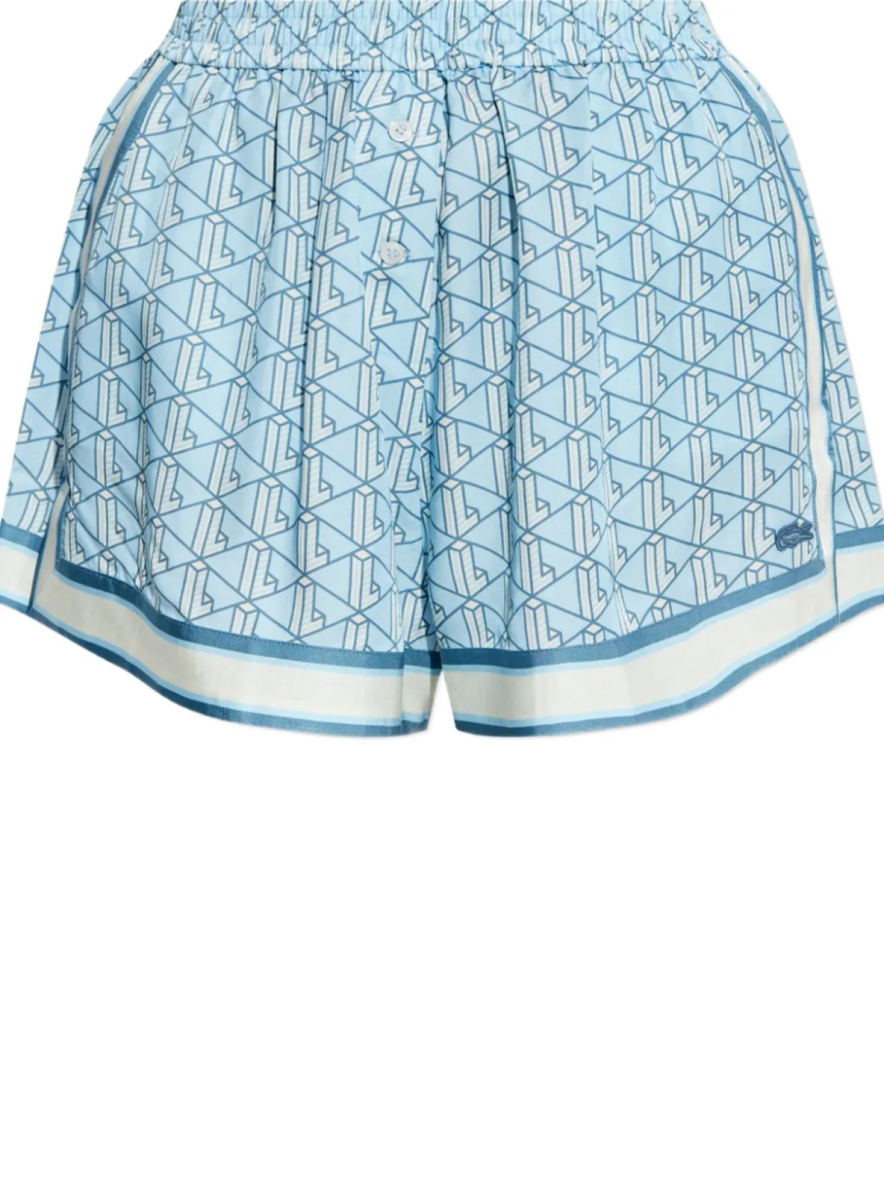

Шорты с монограммным узором Lacoste, синий