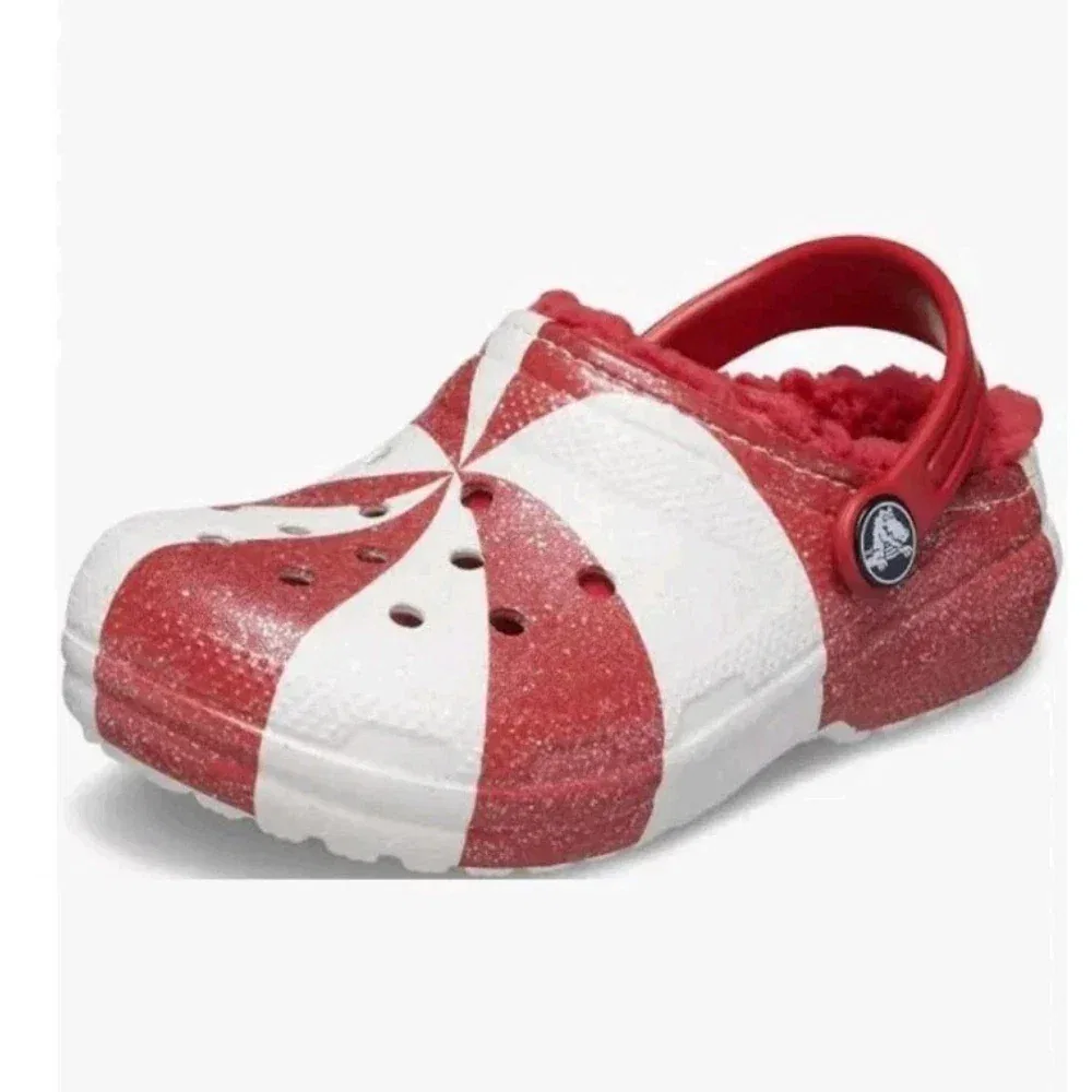 Crocs Classic Lined Holiday 209299-119 Clog White Casual Shoes JAX1184 — фото 2