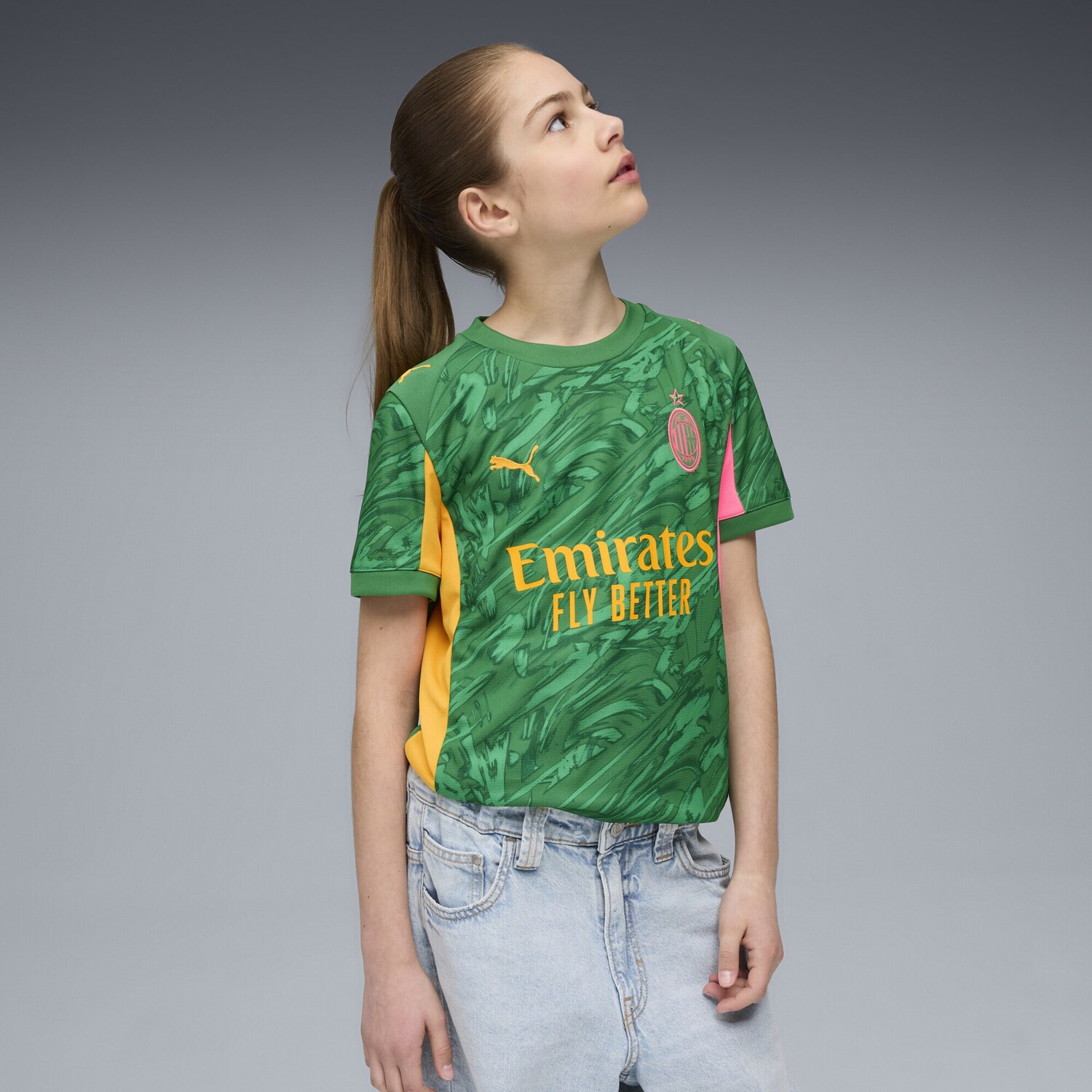 PUMA Футболка Performance 'AC Milan 25/26' в цвете Grass Green — фото 3