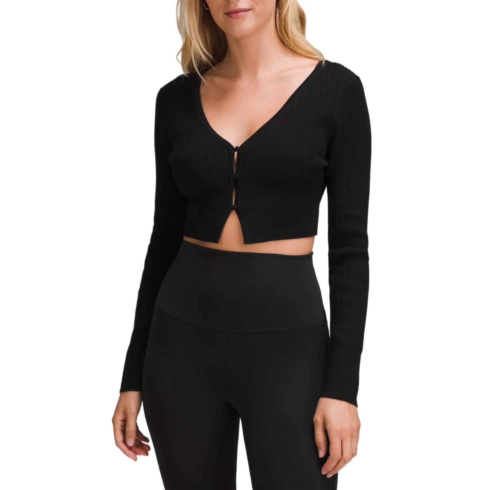 

Свитер из мериносовой шерсти Lululemon, черный