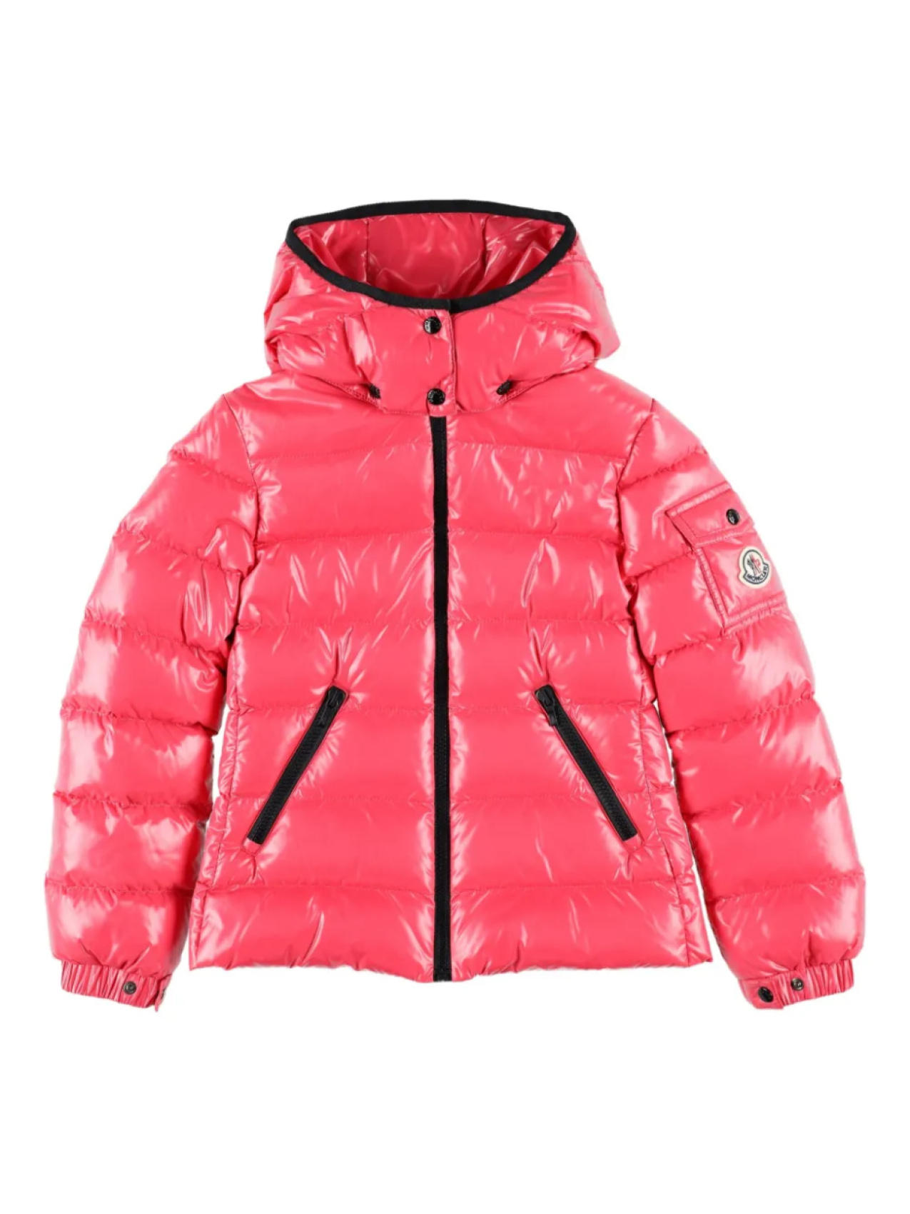 

Утепленная куртка с капюшоном Moncler Enfant, красный