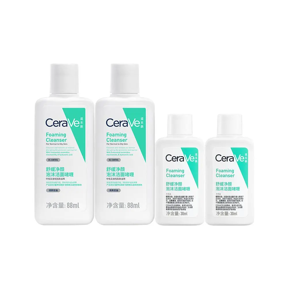 

Набор очищающих средств CeraVe Foaming, 88 мл х 2 + 30 мл х 2