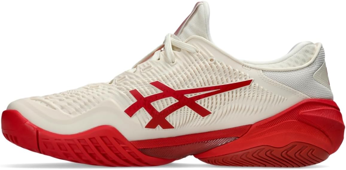 Мужские теннисные кроссовки ASICS Court FlyteFoam 3 Novak, красный/кремовый — фото 4