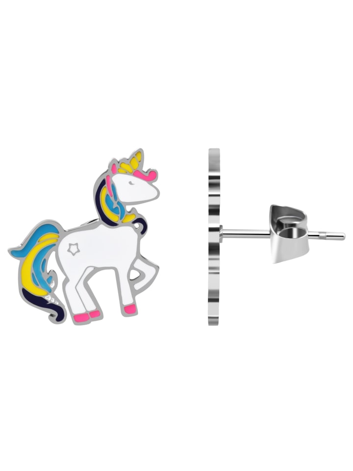 

Adeliás Детское ожерелье - цепочка с якорем в виде единорога из нержавеющей стали, 43 см, серебристый цвет