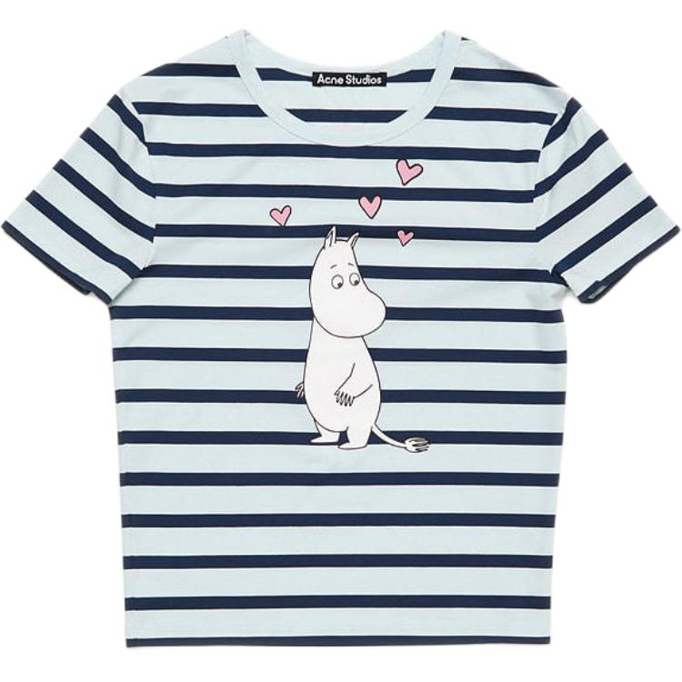 

Футболка X Moomin Cotton Acne Studios, светло-голубой