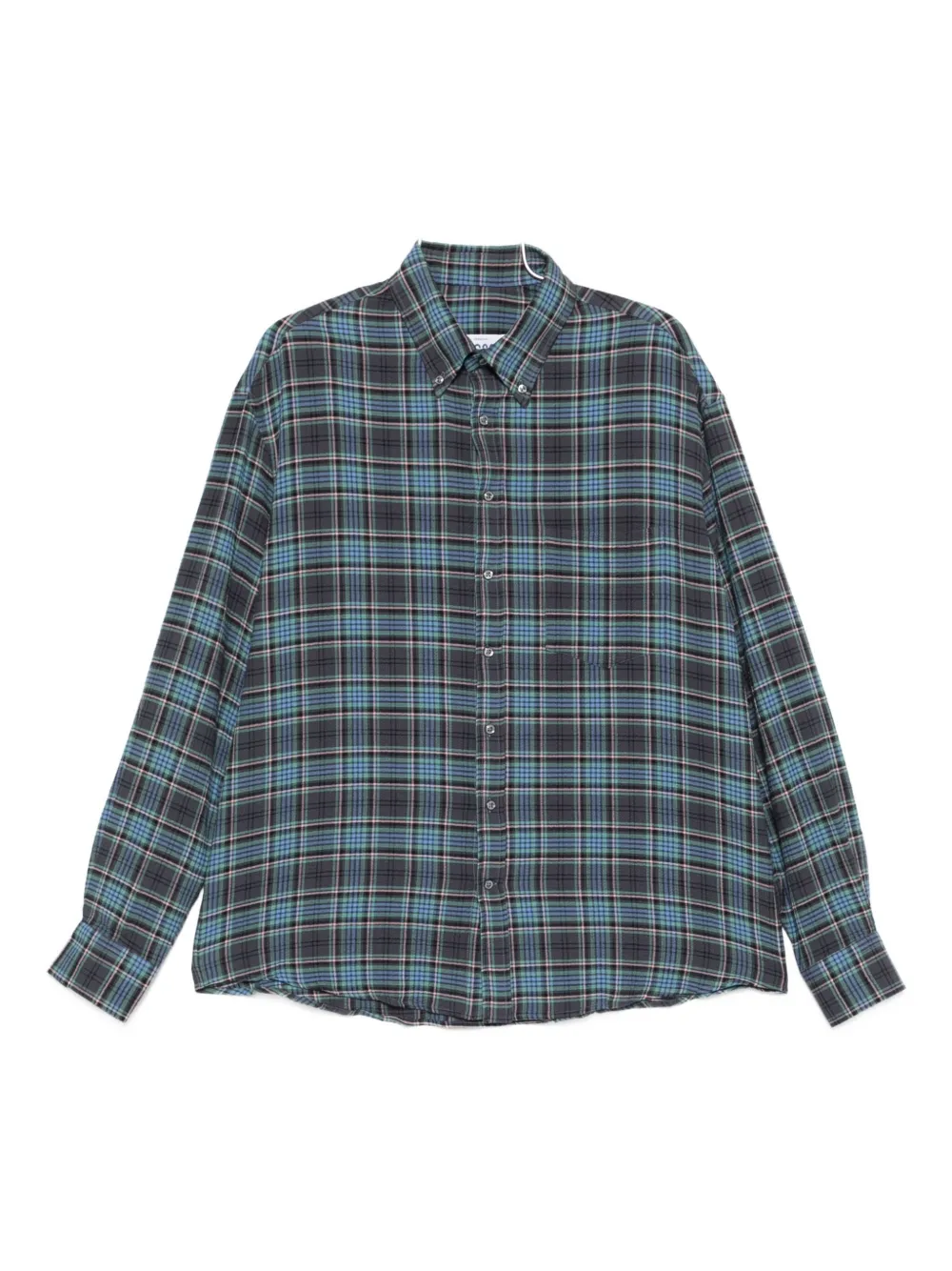 

Рубашка в клетку на пуговицах Lc22, синий