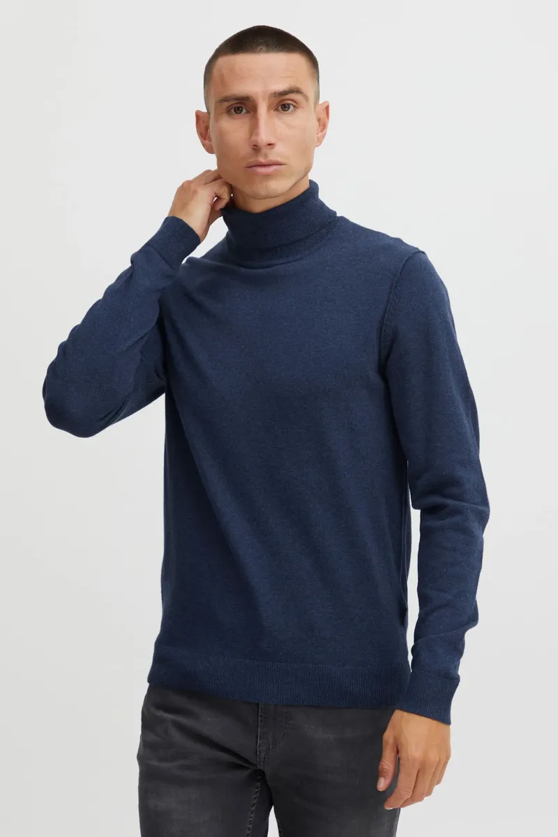 

Свитер с высоким воротником из смесового материала "BLEND BHPullover", цвет Dress Blues