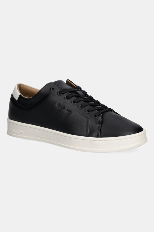 

Кожаные кроссовки Pure Low Laceup Cupsole HF Lth Calvin Klein, черный