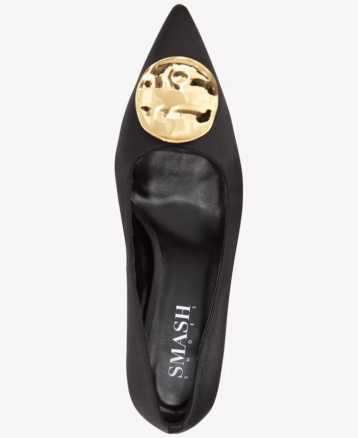 Женские туфли-лодочки Raya с острым носом - доступны расширенные размеры Smash Shoes, черный — фото 4