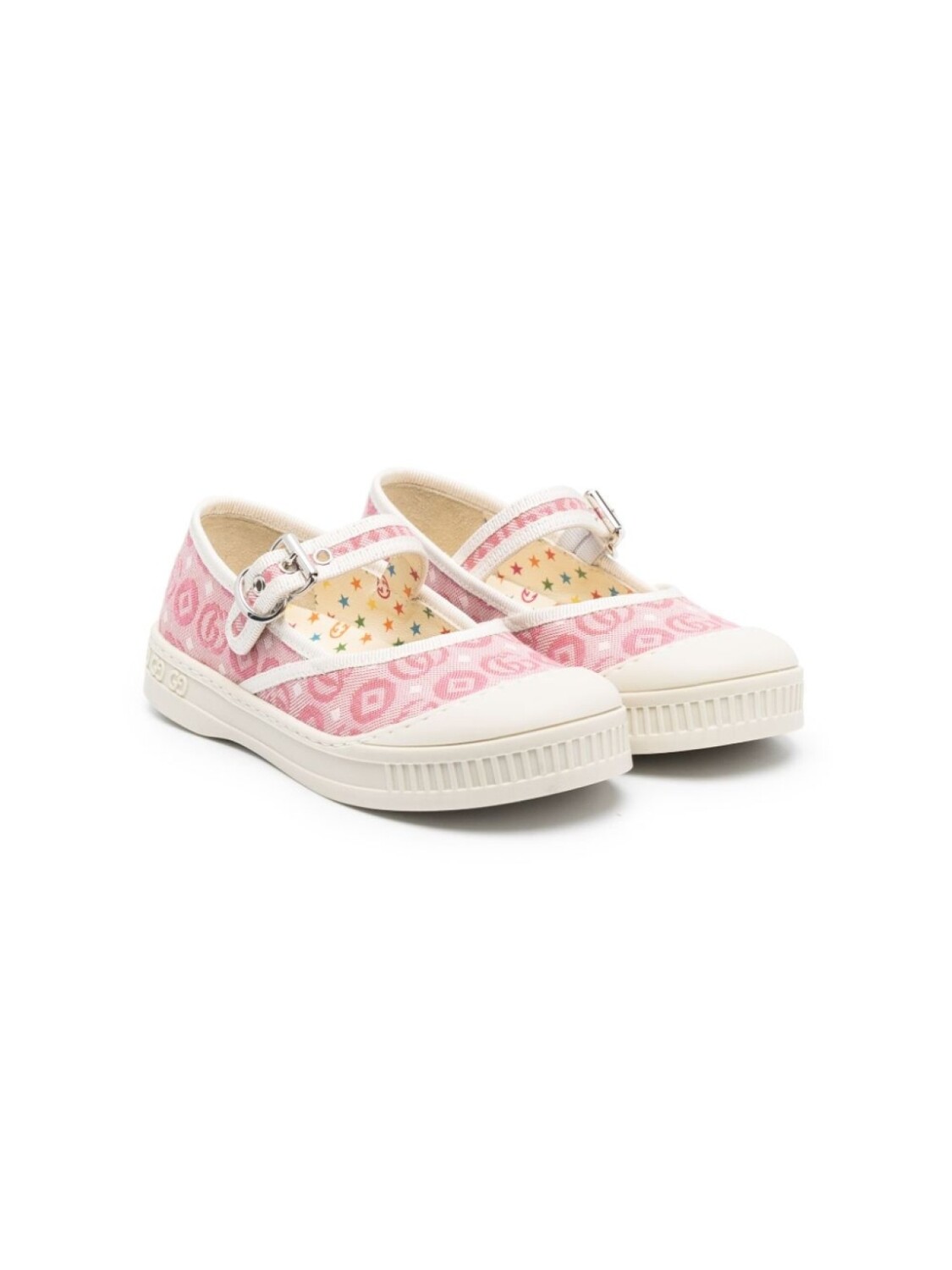 

Балетки с логотипом Double G Gucci Kids, розовый