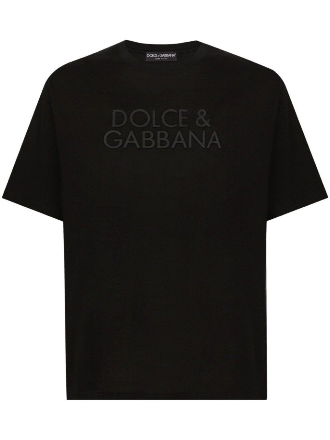 

Dolce & Gabbana футболка с вышитым логотипом, черный