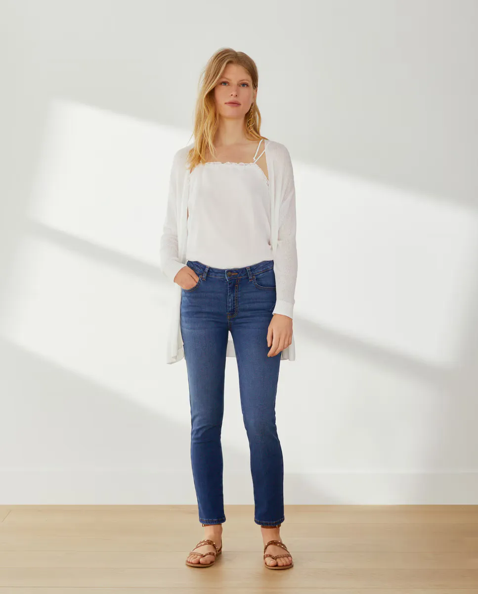 

Джинсы скинни 5B со средней талией Southern Cotton, голубой