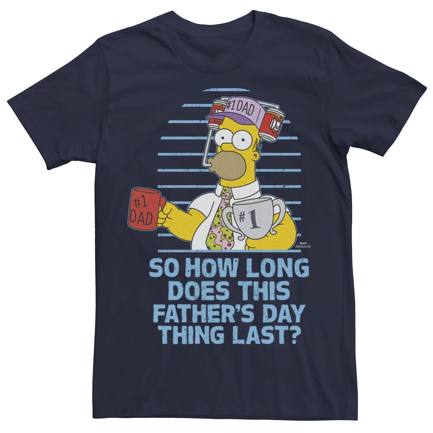 

Мужская футболка Simpsons Father's Day Homer So How Long... Licensed Character