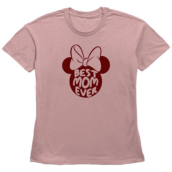 

Футболка с принтом Minnie Mouse 'Best Mom Ever' Disney, Desert Pink