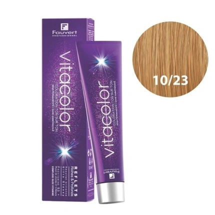 

Оттенок Vitacolor Ombre 10/23 - ультраблонд, переливающийся золотой Fauvert
