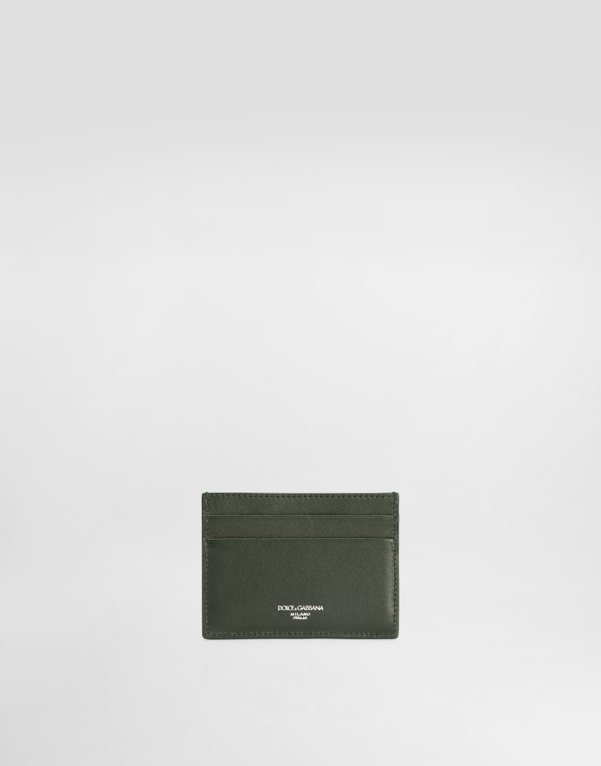 

Плетеный картхолдер из телячьей кожи plongé Dolce & Gabbana, мультиколор