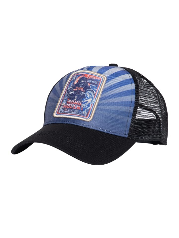 

Бейсболка King Kerosin Trucker Raw & Violent, синий