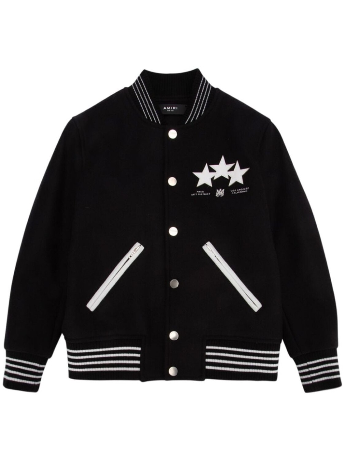 

AMIRI KIDS куртка-бомбер Star Varsity, черный