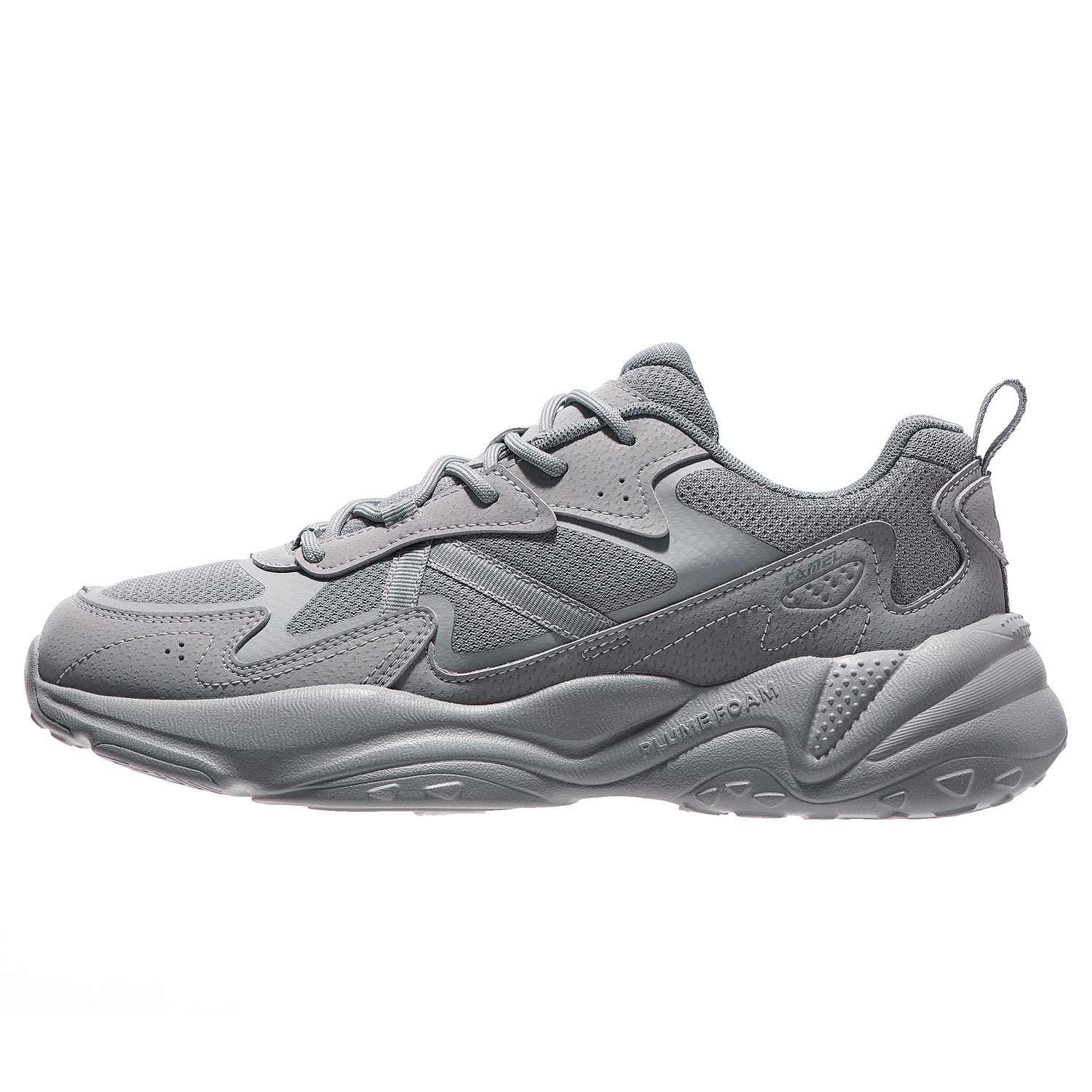 

CAMEL Антискользящие износостойкие мужские низкие кеды повседневные угольно-серые, цвет Carbon Gray