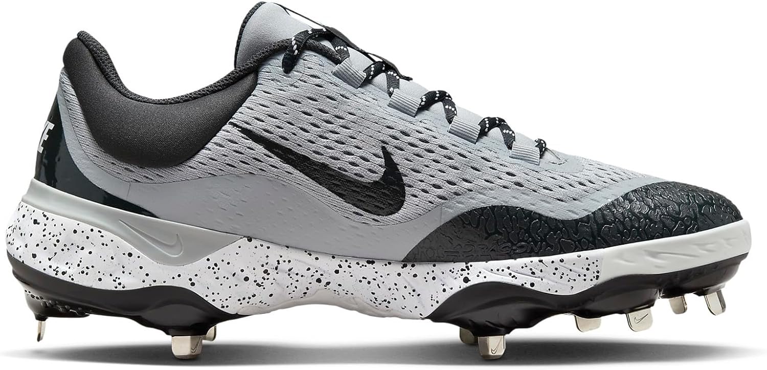 Бейсбольные бутсы Nike Men's Alpha Huarache Elite 4, Wolf Grey/White/Dark Smoke Grey — фото 3