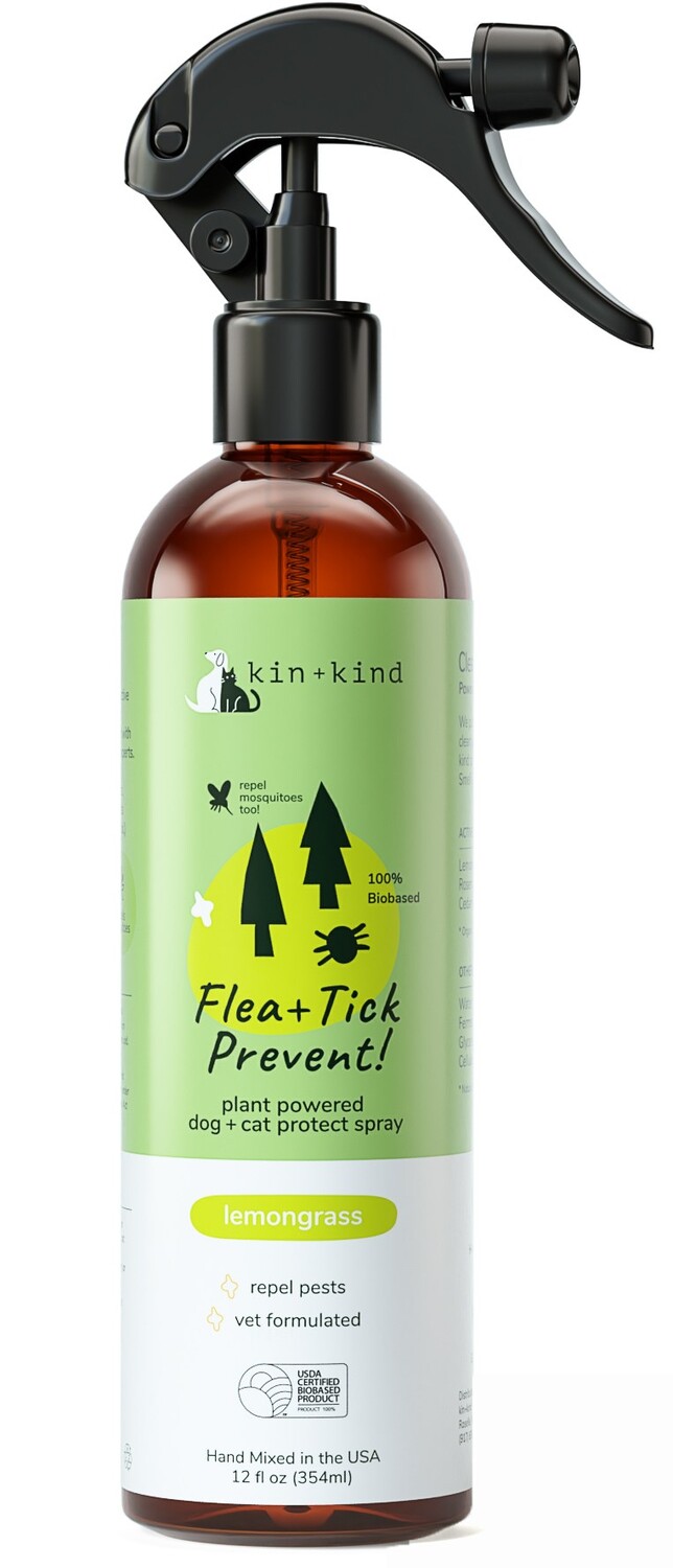 

Спрей от блох и клещей kin+kind, желтый