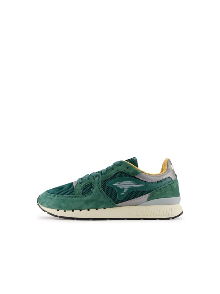 Низкие кроссовки KangaROOS Originals COIL R1 TECH, цвет immergrün/senfgelb
