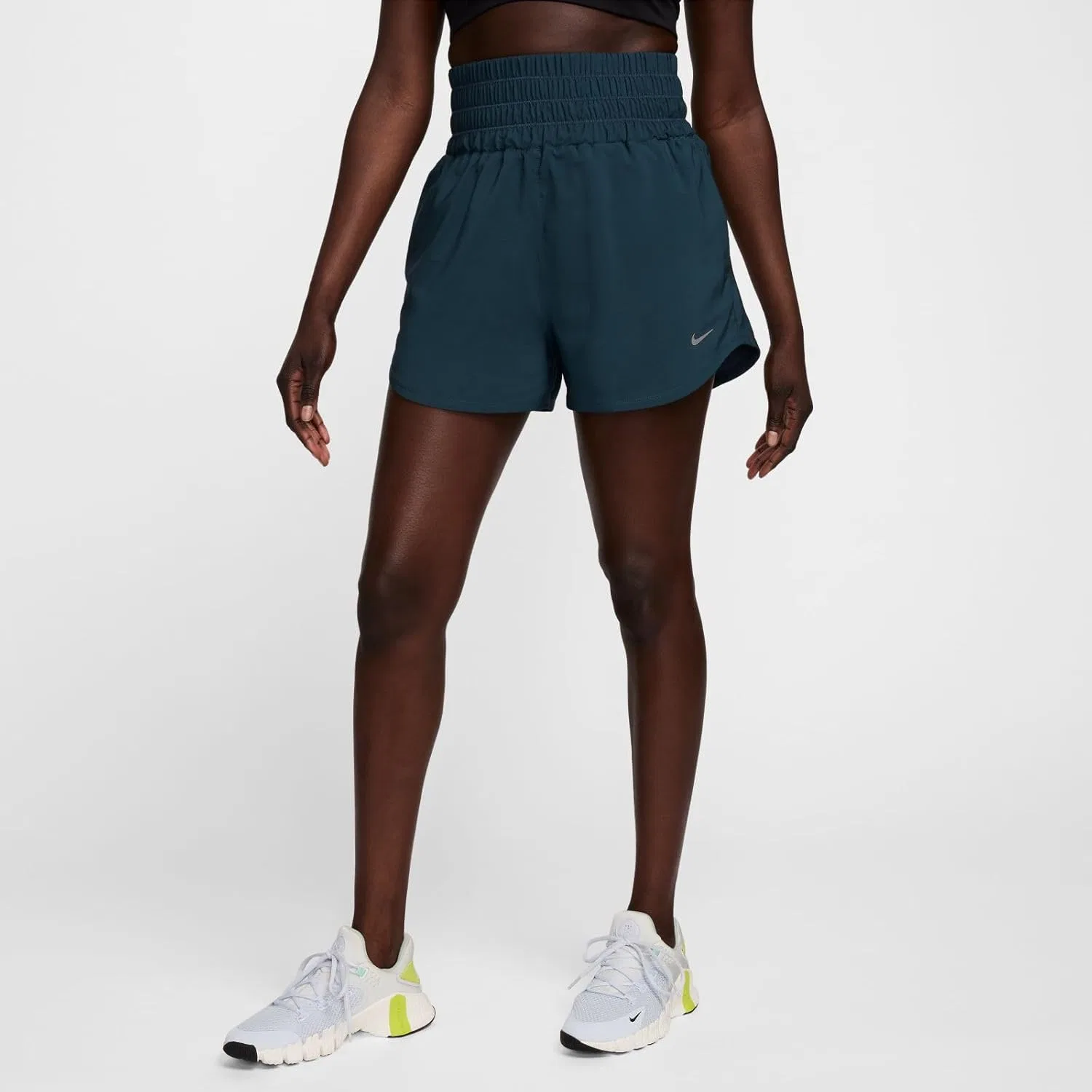 Шорты для бедра Dri-FIT Nike, цвет Armory Navy/Reflective Silver — фото 2
