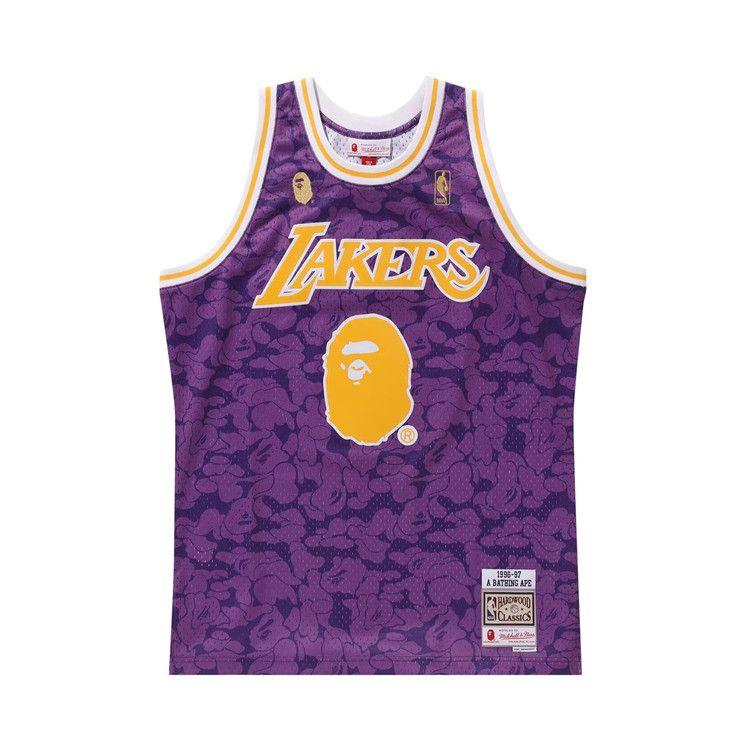 

Джерси BAPE x Mitchell Ness Lakers ABC Basketball Swingman Jersey, Purple