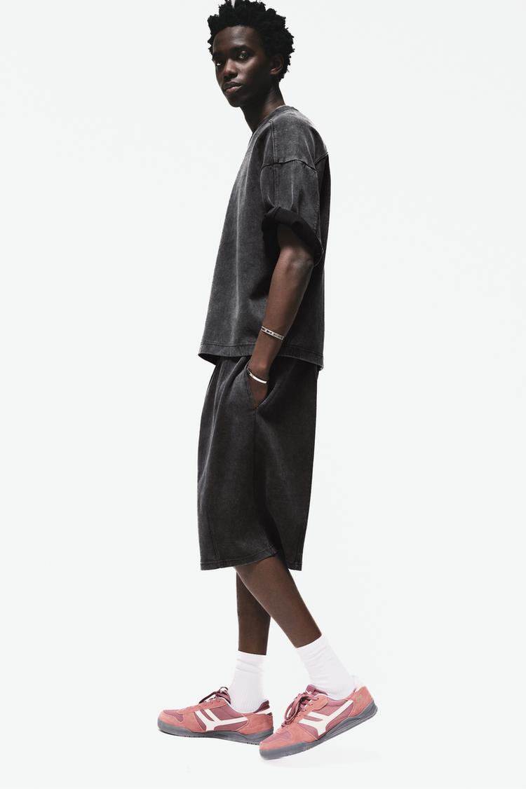 

Супер мешковатые шорты-бермуды для бега Pull And Bear, серый