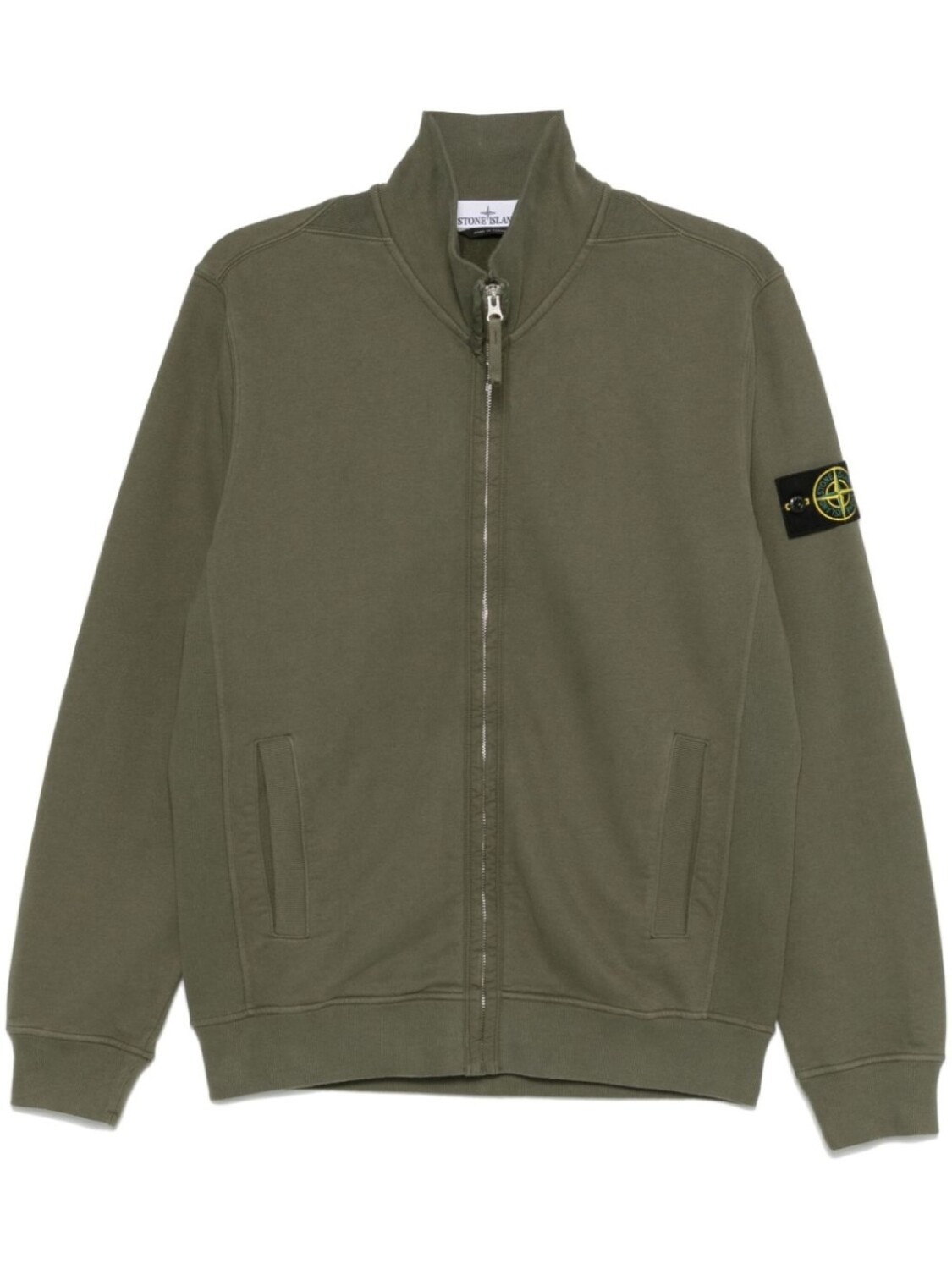 

Толстовка на молнии Stone Island, зеленый