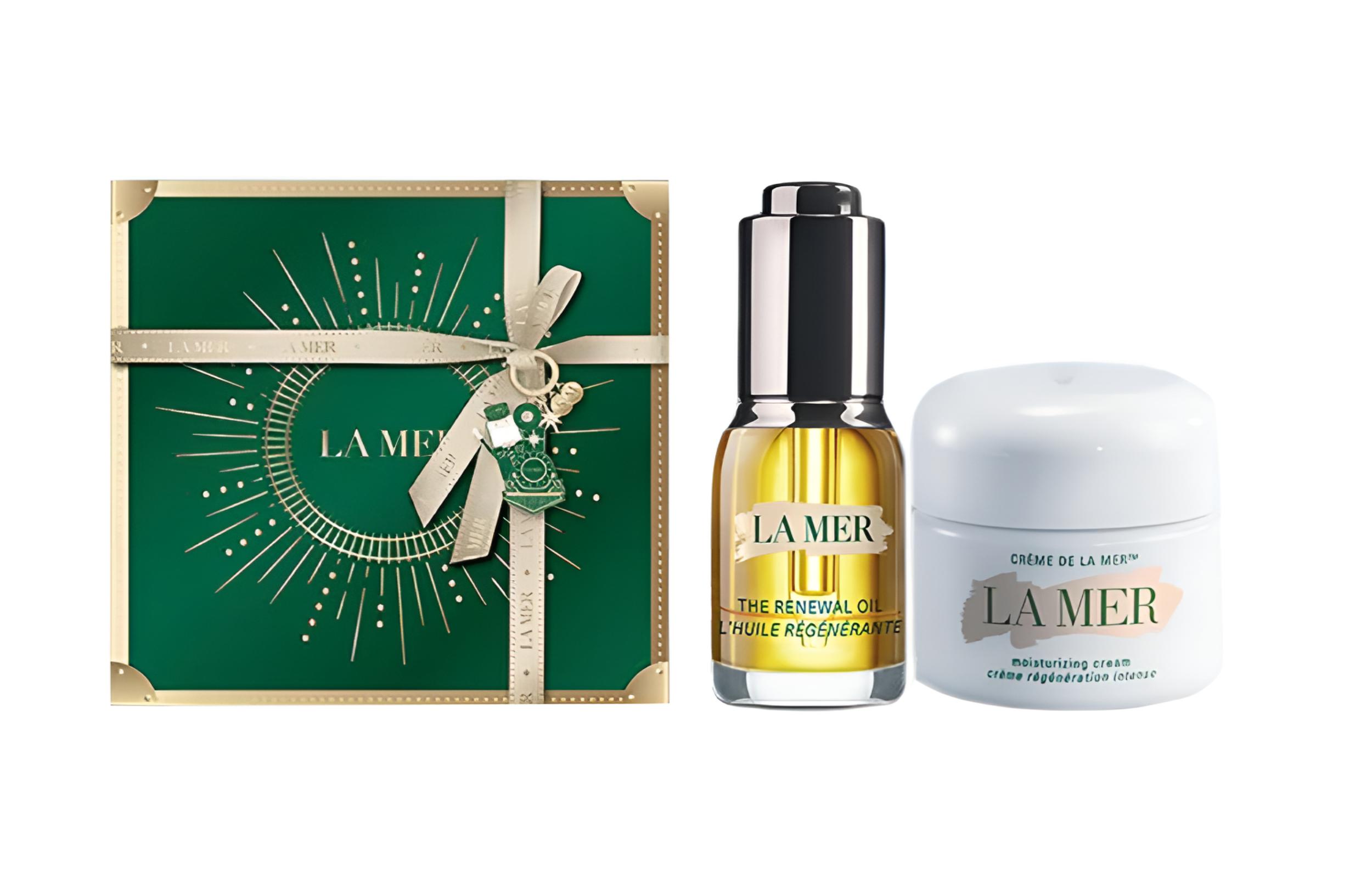HAILANZHIMI 2024 рождественский лимитированный набор Miracle Serums Oil для ухода за кожей, подтягивающий и увлажняющий, 30мл+15мл/60мл+15мл LA MER — фото 2