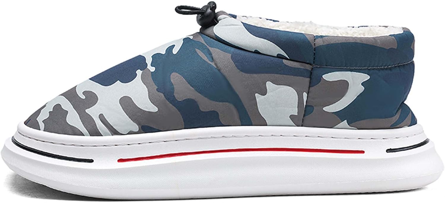 

Осенне-зимние высокие теплые хлопковые ботинки, модные снежные сапоги, антискользящие хлопковые тапочки Generic, Camouflage