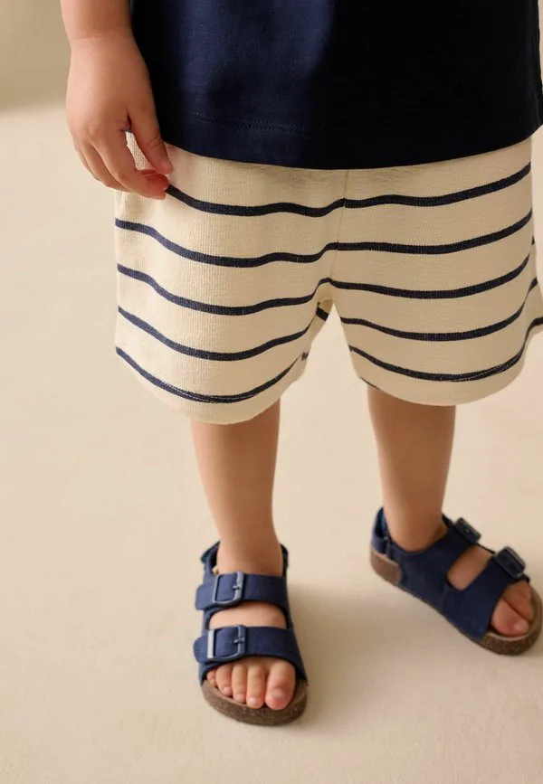 Спортивные брюки из фактурной ткани стандартного кроя Next, Blue White Stripe — фото 4