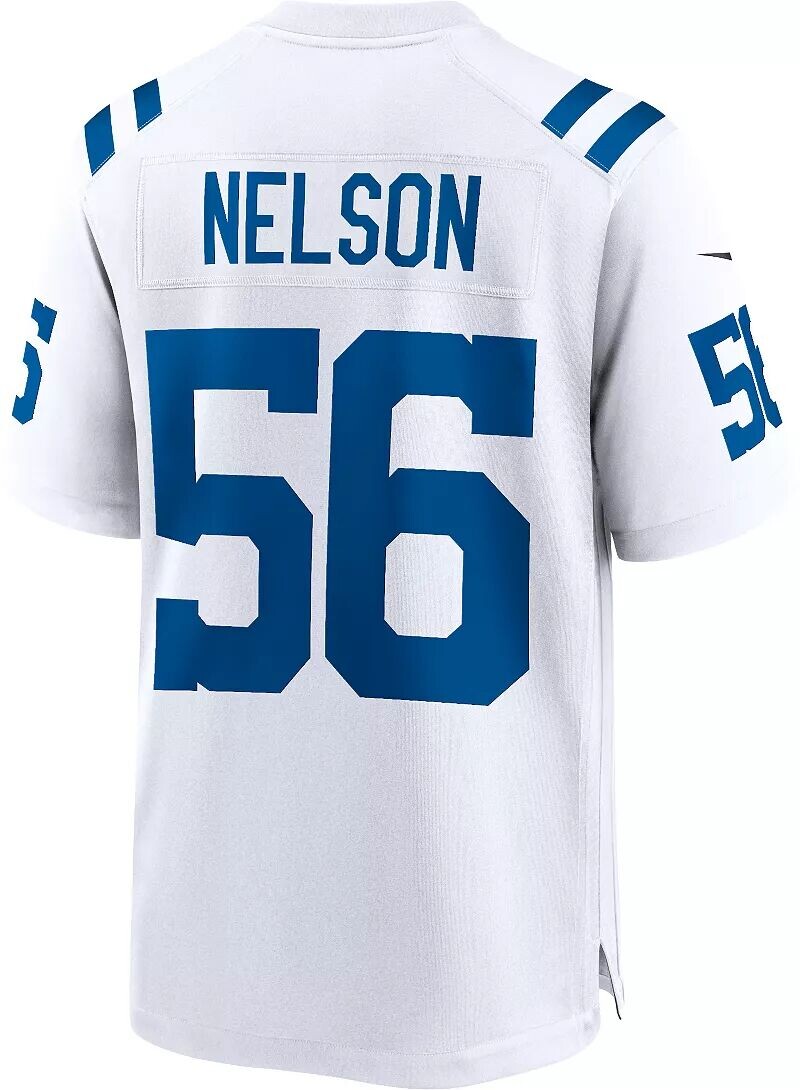 Мужская белая игровая майка Nike Indianapolis Colts Quenton Nelson #56 — фото 3