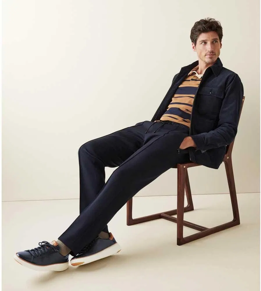 Мужские кроссовки Cole Haan Grandprø Topspin, Navy Blazer Leather British Tan — фото 2
