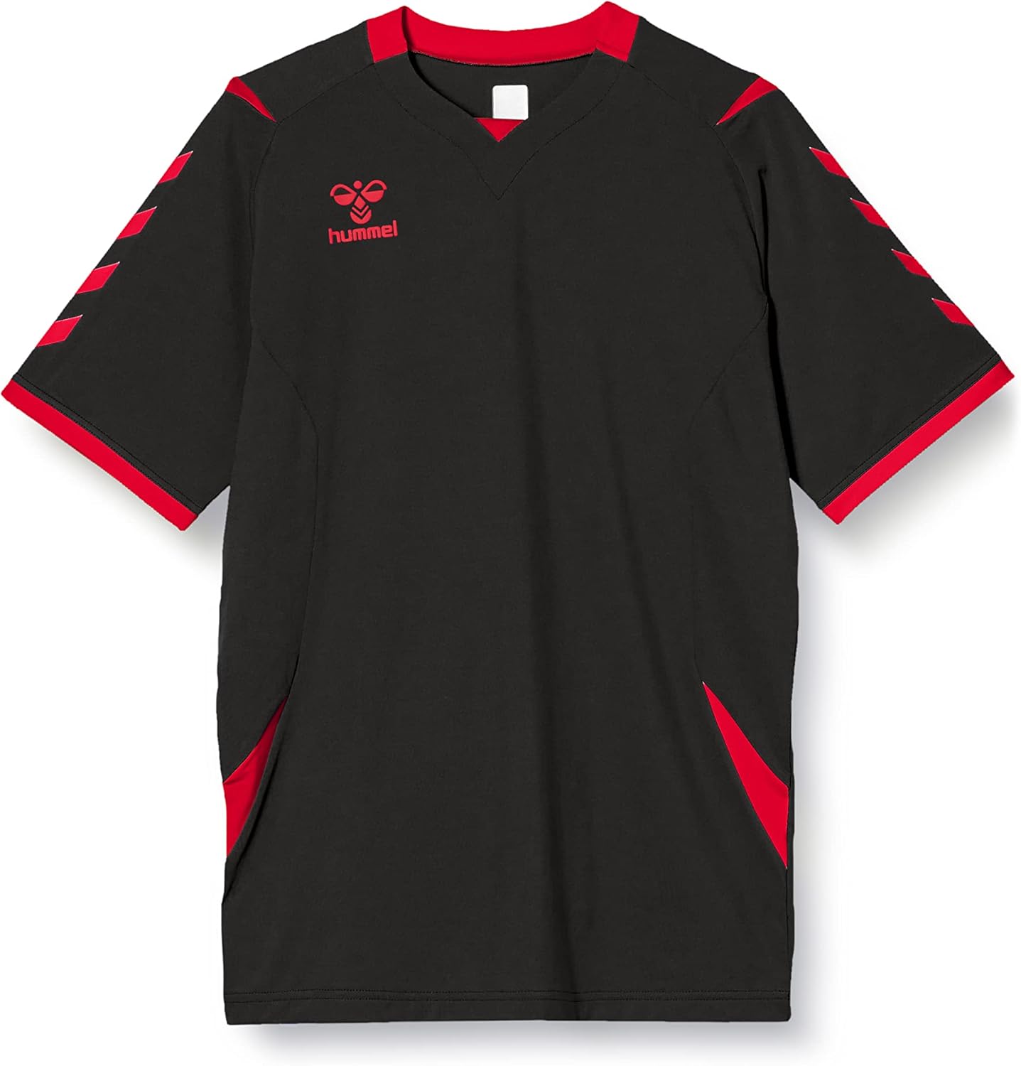 

Мужская игровая футболка с коротким рукавом Hummel, черный/красный